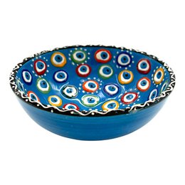 Keramikschale - Evil Eye - Hellblau - 12cm