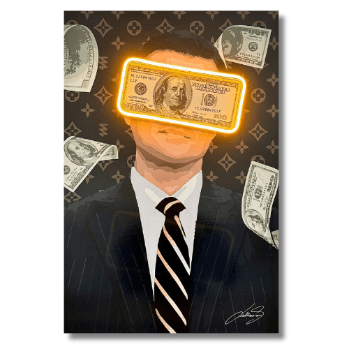 Belfort Money Rain | Led Wall Art