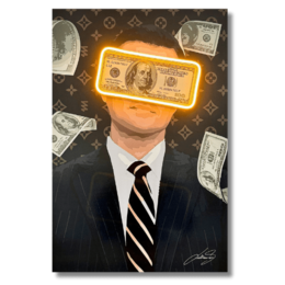 Belfort Money Rain | Led Wall Art