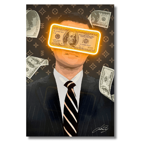 Belfort Money Rain | Led Wall Art