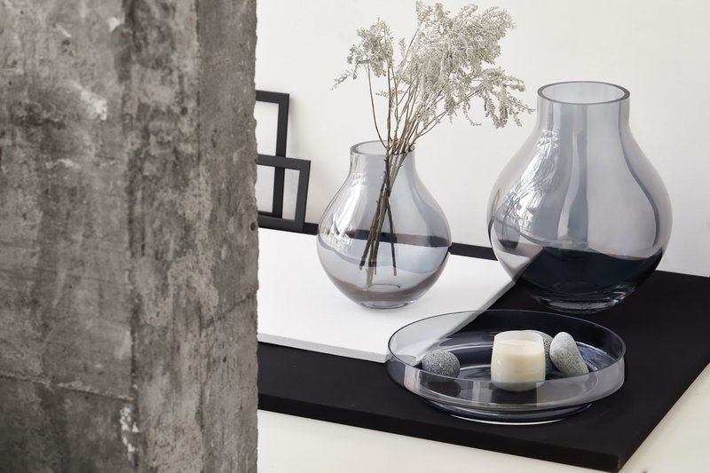 vase en verre en forme de bulbe : ENVIE26SI