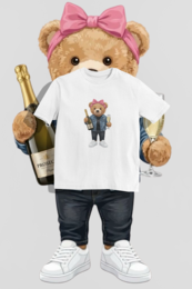 Oversize'owa koszulka Prosecco Girl Bear