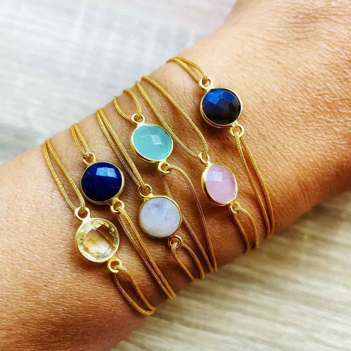 Armband Quarz fumé Livia