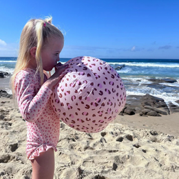 Beachball - Altrosa - Leopard