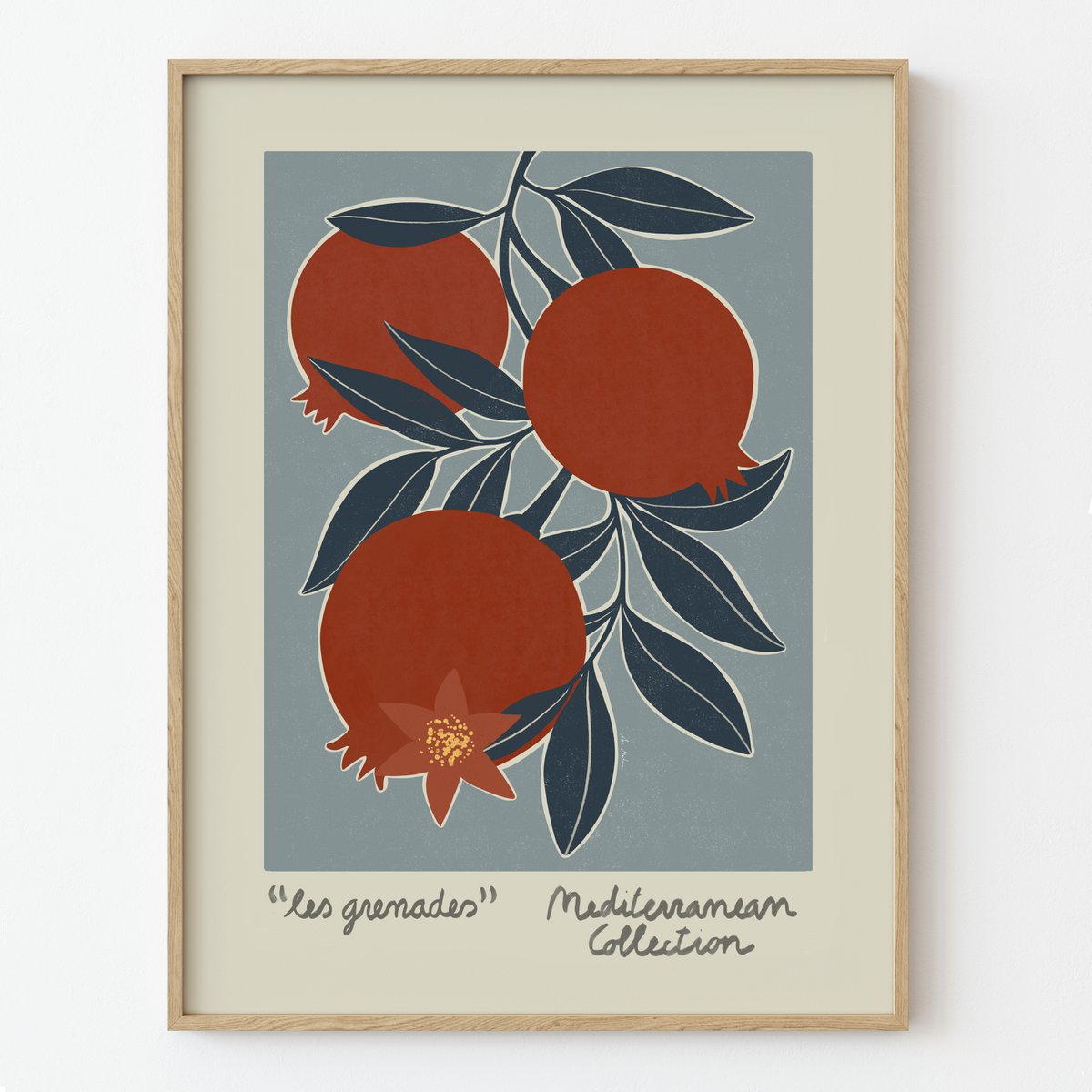 Mediterrane collectie – Granaatappels Art Print