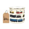 Gift Republic Mok emaille - Enamel Mug - Train