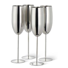 Champagnerflöte Silber 4x28.5cl