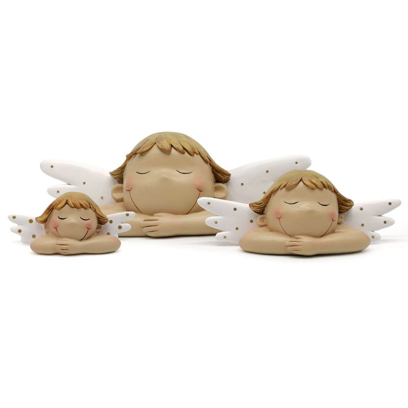 Angel white wings with gold dots 38.5cm