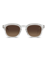 Stylish square-framed sunglasses in a variety of colors including mocha brown, velvet black, indigo blue, and viridian green. Durable acetate frames with UV protection.