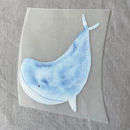 Baleine d'image en fer, patch, image de repassage pour les enfants, idée cadeau