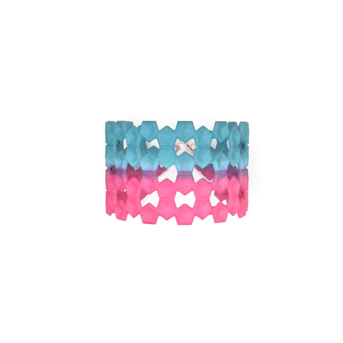 LACE Armreif Dark Teal / Fuchsia