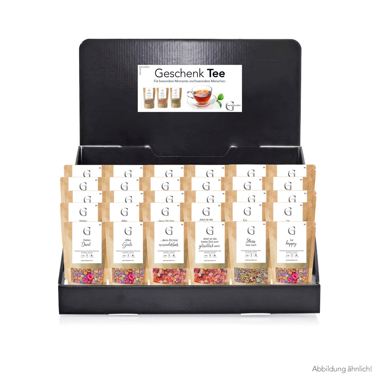 Gift tea – display (contents 36 pieces)