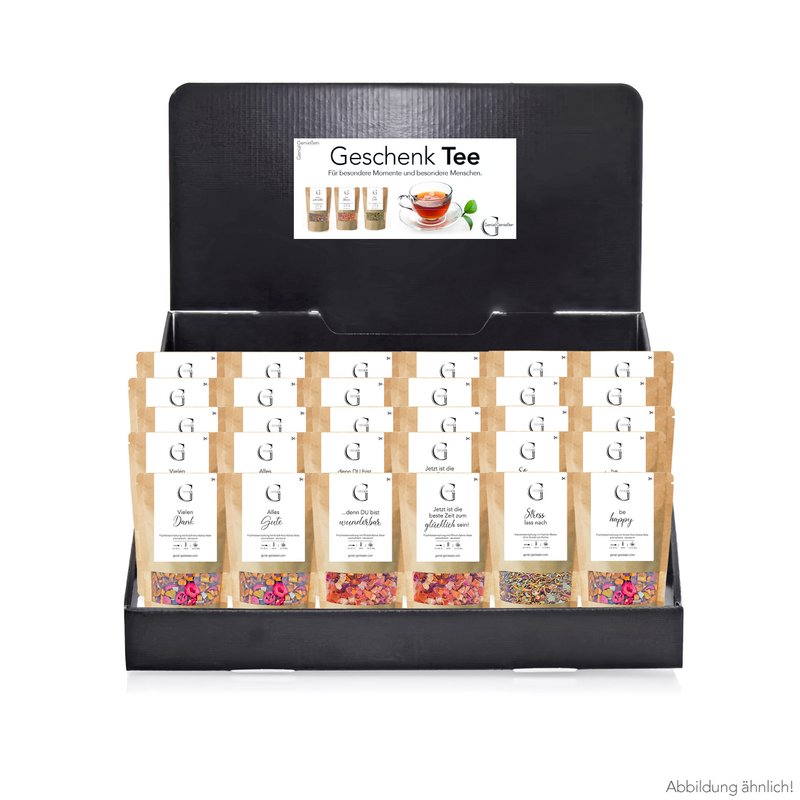 Gift tea – display (contents 36 pieces)