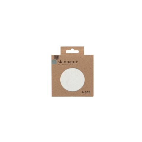 Skinnatur onderzetter | gerecycleerd leder | Rond 10cm | set van 6