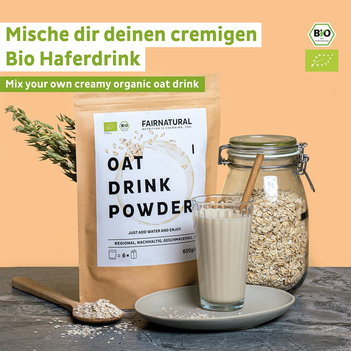 Poudre de lait d'avoine bio