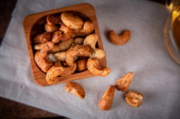Ristede cashewnødder pakke 4 opskrifter. x32 poser. (Aperitif, salt)