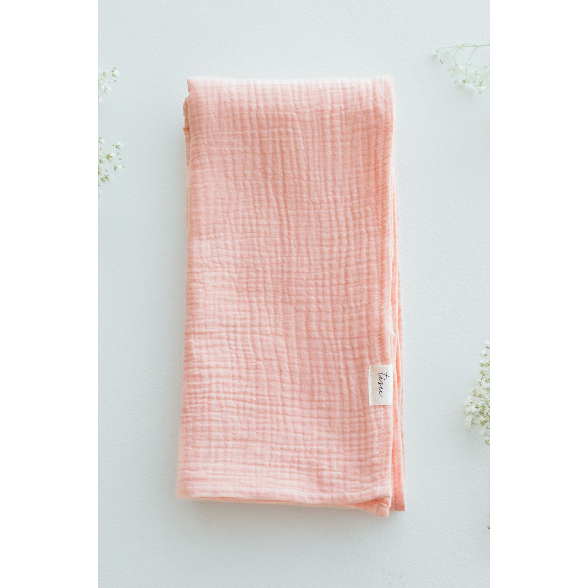 Pucktuch aus Stoff-Musselin, Babyrosa