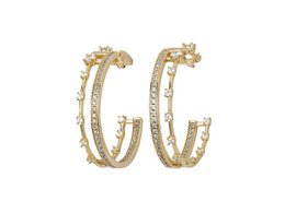 TIARA - DE STORE CROWN HOOPS - GULD