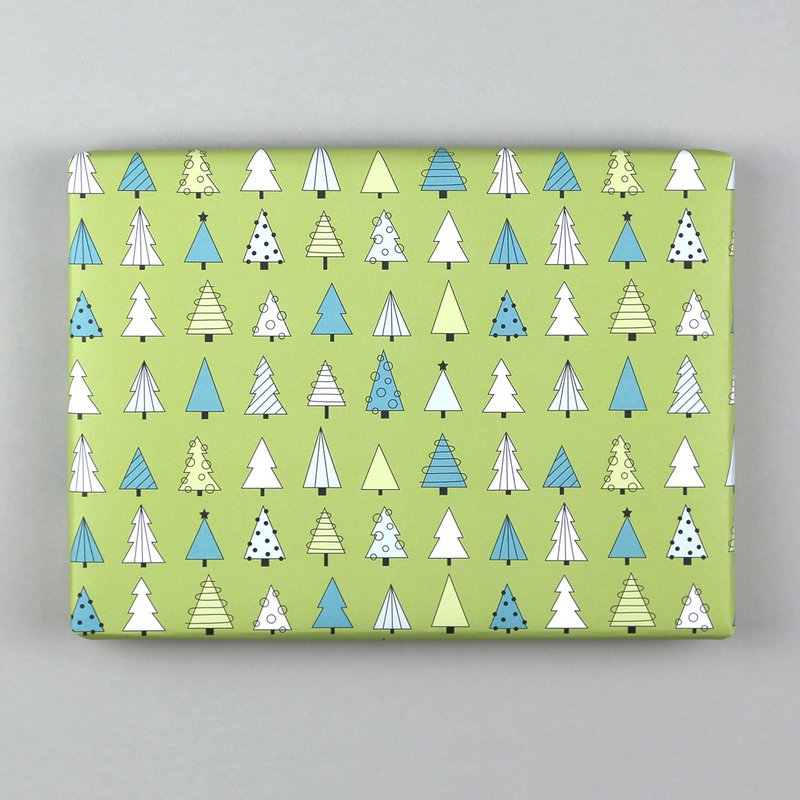 Papier d'emballage sapin de Noël Albert de Noël