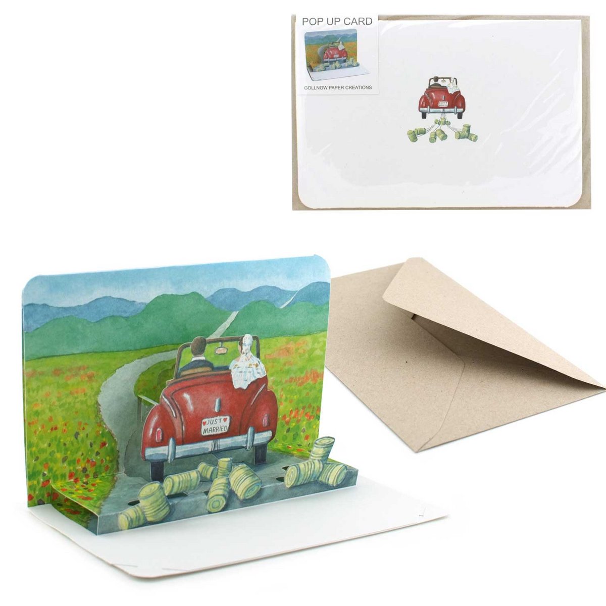 Carte pop-up de mariage