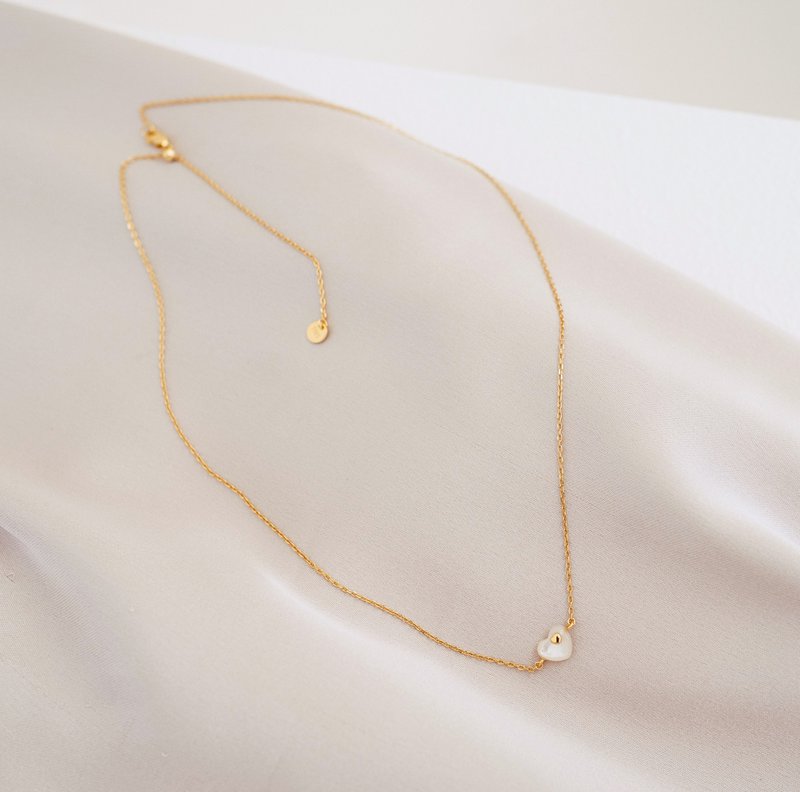 Heart in the Heart Pregnancy Collection x Fertility Mother of Pearl 925 Sølv 18k forgyldt