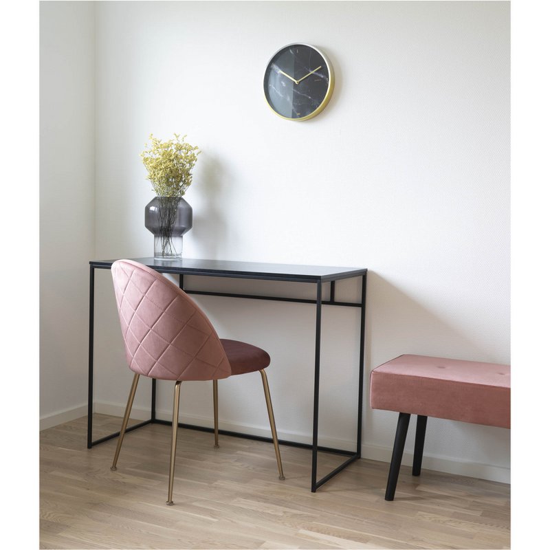 Vita Desk - black, steel, 100x45x75cm