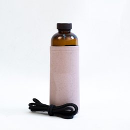 Waterfles - Pastelroze hoes - 600ml