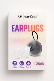 Clear transparent earplugs noise reduction travel sleep comfort