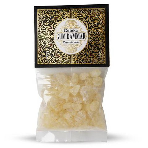 Goloka Resin Incense Gum Dammar  - 30 grams 12 pack