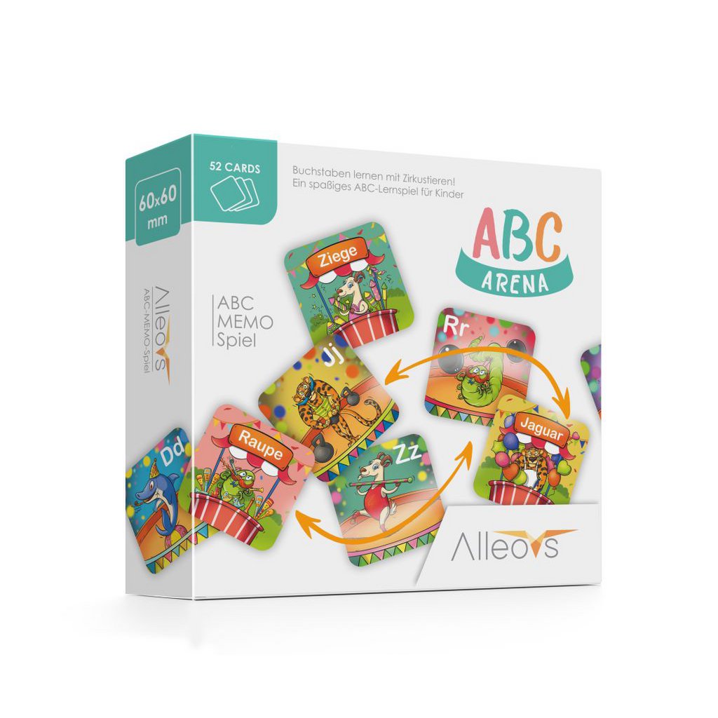 ABC Arena - memo game - learn letters with circus animals