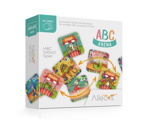 ABC Arena - memospel - leer letters met circusdieren