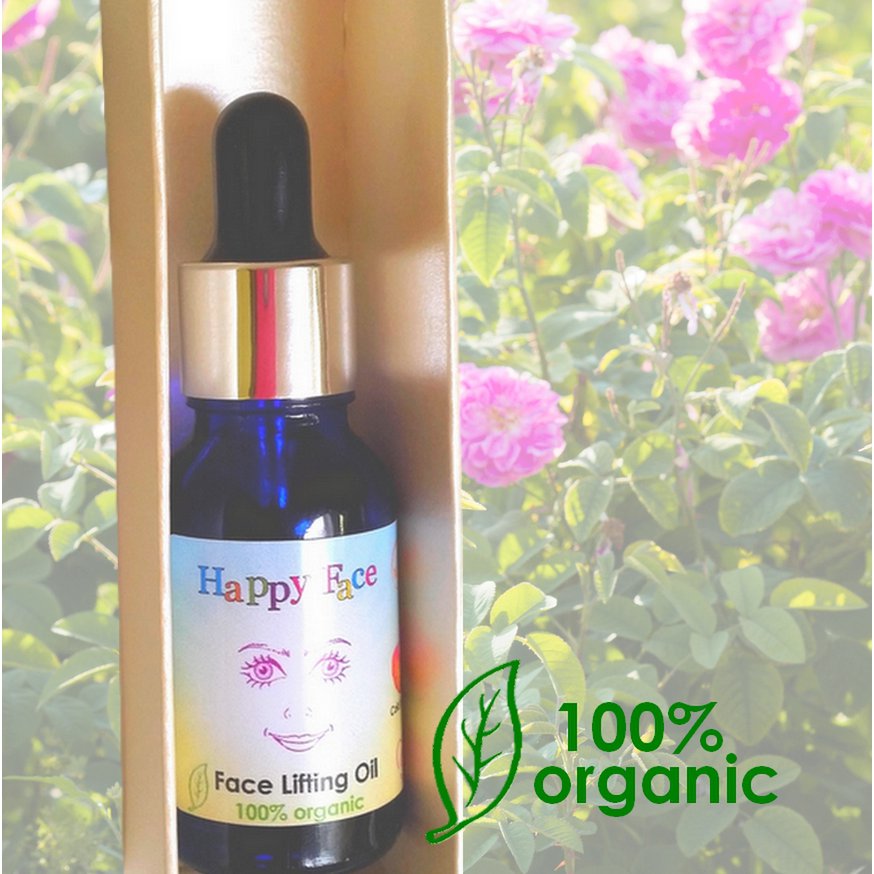 HAPPY FACE - przeciwzmarszczkowy olejek liftingujący do twarzy 100% organiczny olej z pestek opuncji figowej