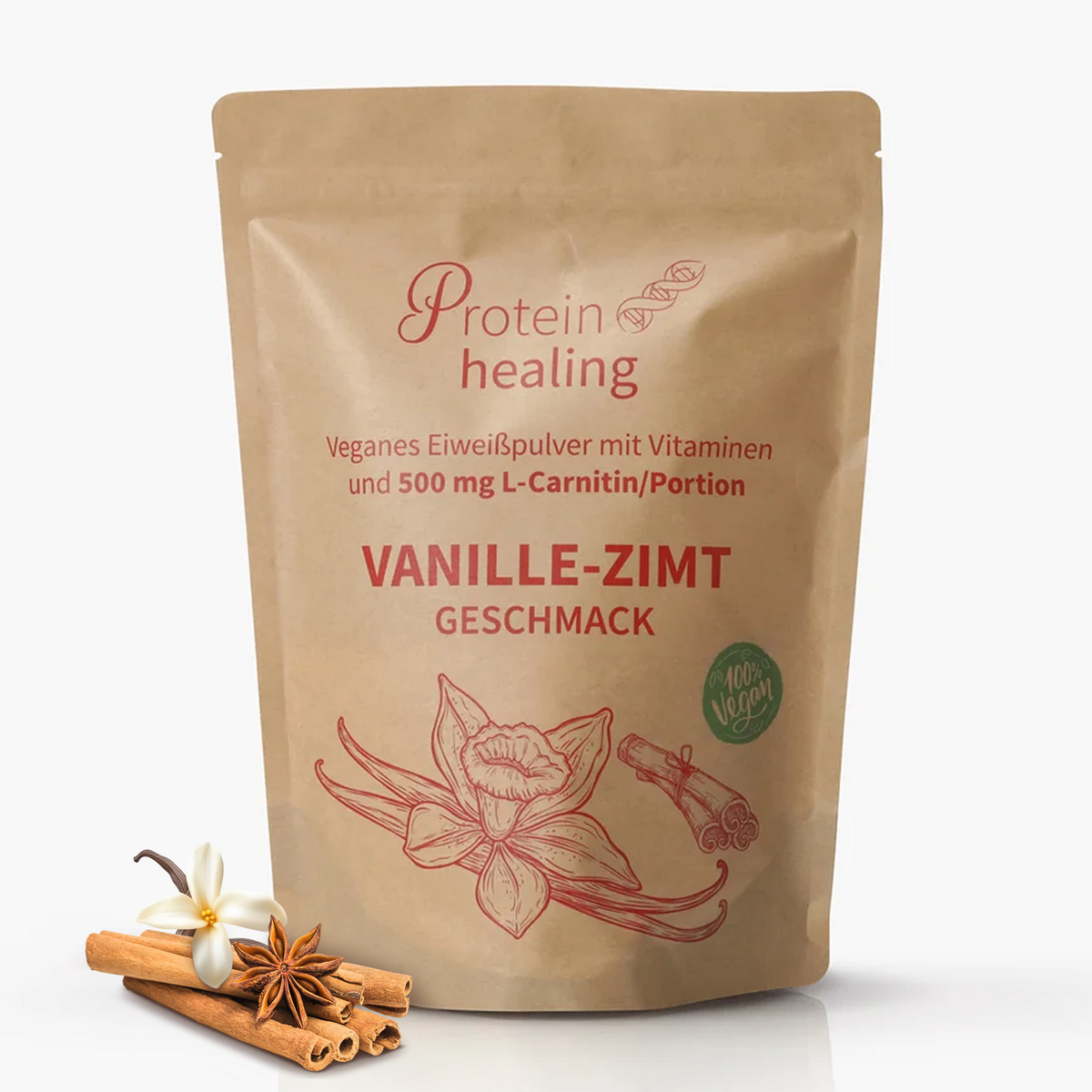 P&S SUPPLEMENTS veganes Pulver Vanille-Zimt 500g