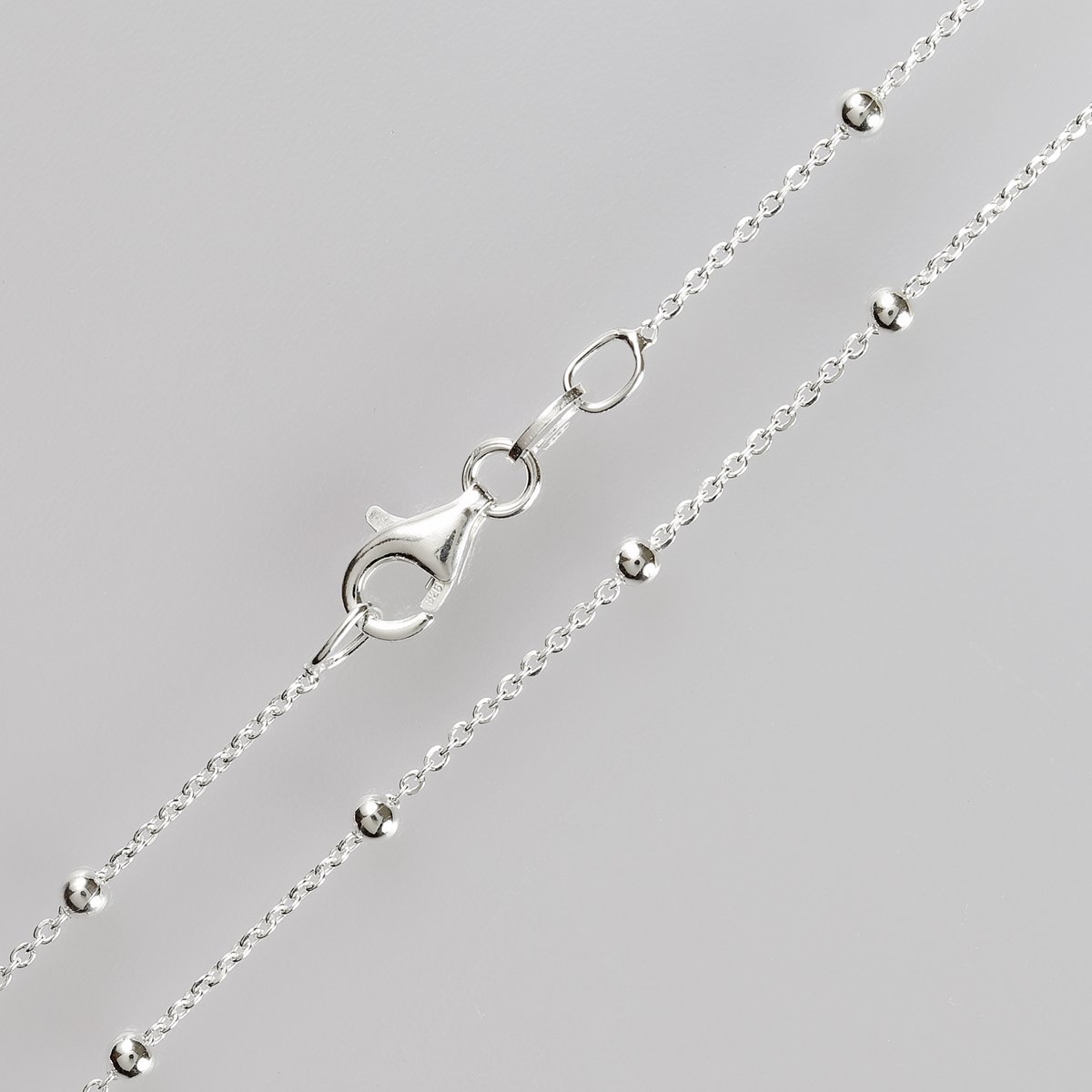 925 sterling zilveren ketting met balletjes