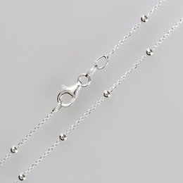 925 Sterling Silberkette mit Kugeln
