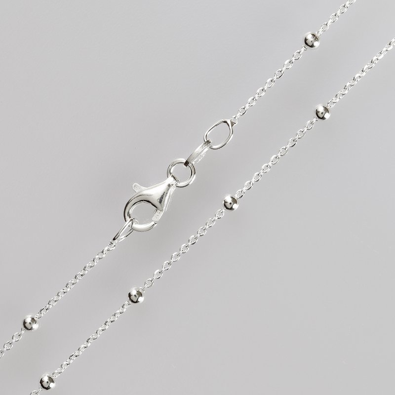 925 Sterling Silberkette mit Kugeln