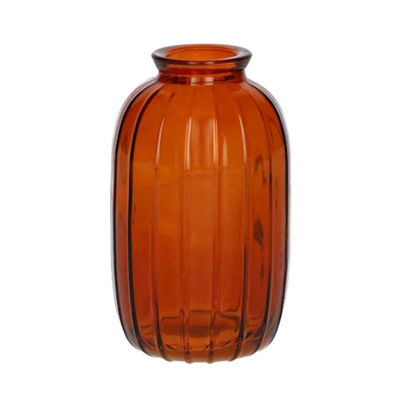 Flaschen Carmen Transparent Braun/Terra Medium 12 cm