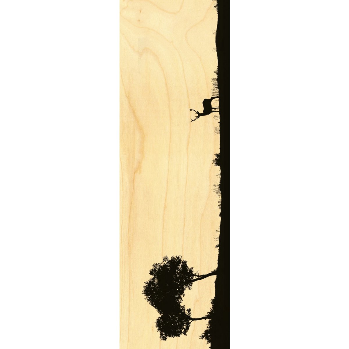MARQUE PAGE BOIS ANIMAUX CERF SILHOUETTE