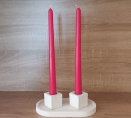 Bougie conique en cire d'abeille couleur pastel 10" - Faites votre mélange de couleurs