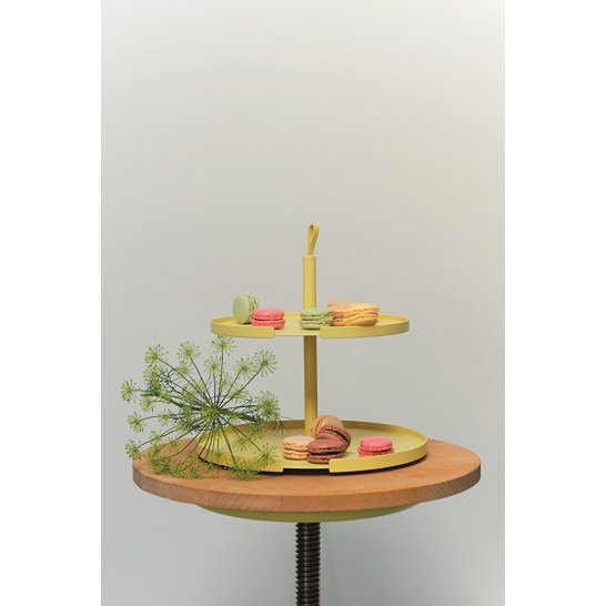 BIG HUG CAKE STAND 2 LEVEL - bone