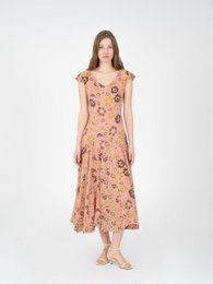 Abito con stampa floreale rosa Amour