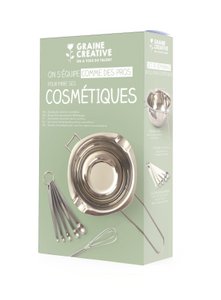 KOSMETIKWERKZEUG-SET (SCHÜSSEL + SCHNEEBESEN + MESSLÖFFEL)