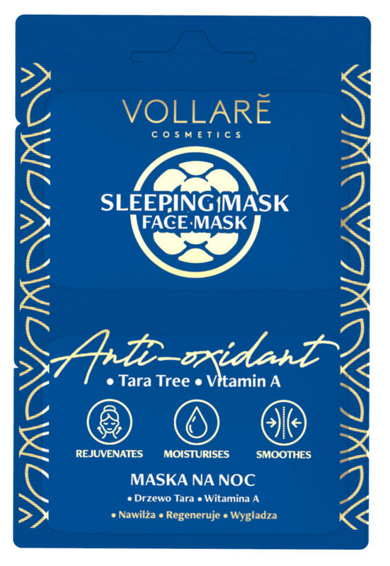 Intens regenerering og detox natmaske - 2 x 5 ml - Vollaré Cosmetics