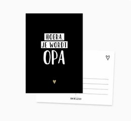 Ansichtkaart || Hoera je wordt opa