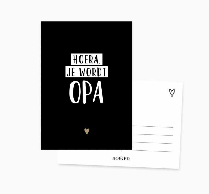 Ansichtkaart || Hoera je wordt opa