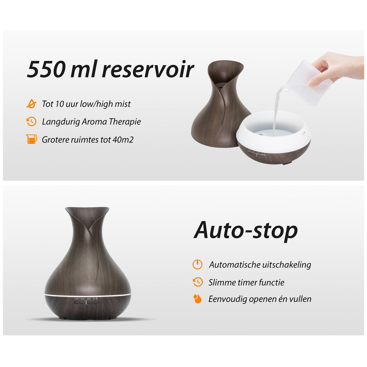 Vitality Pro - Dunkles Holz - Aroma Diffusor