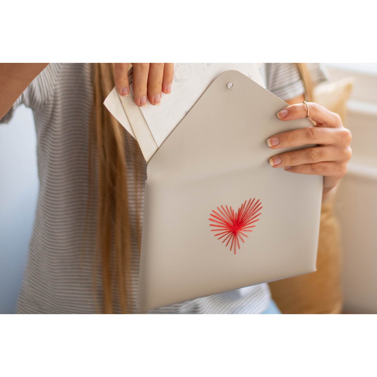 POCHETTE ENVELOPPE CŒUR COEUR