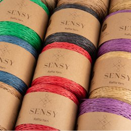 Sensy Premium 274 iarde %100 filato di rafia di carta