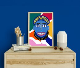 Le Masque - Vægkunstillustration