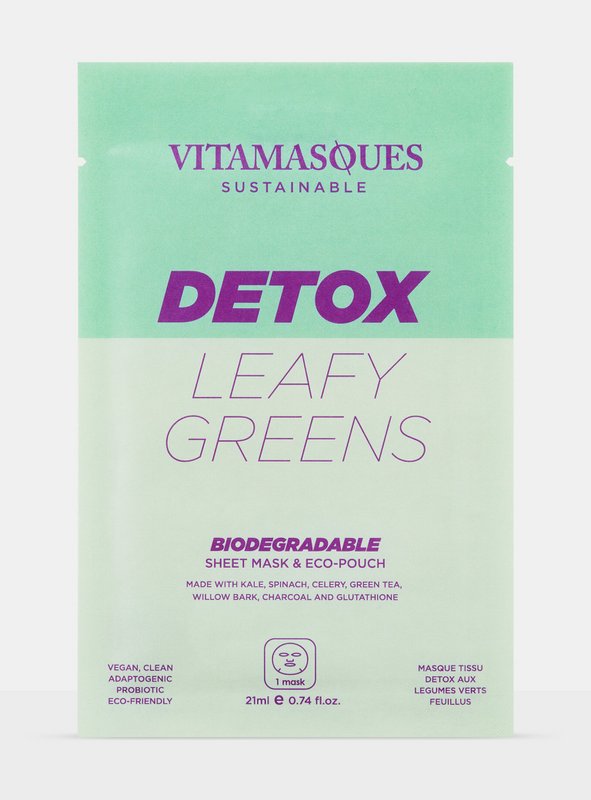 Detox Leafy Greens biologisk nedbrydelig maske